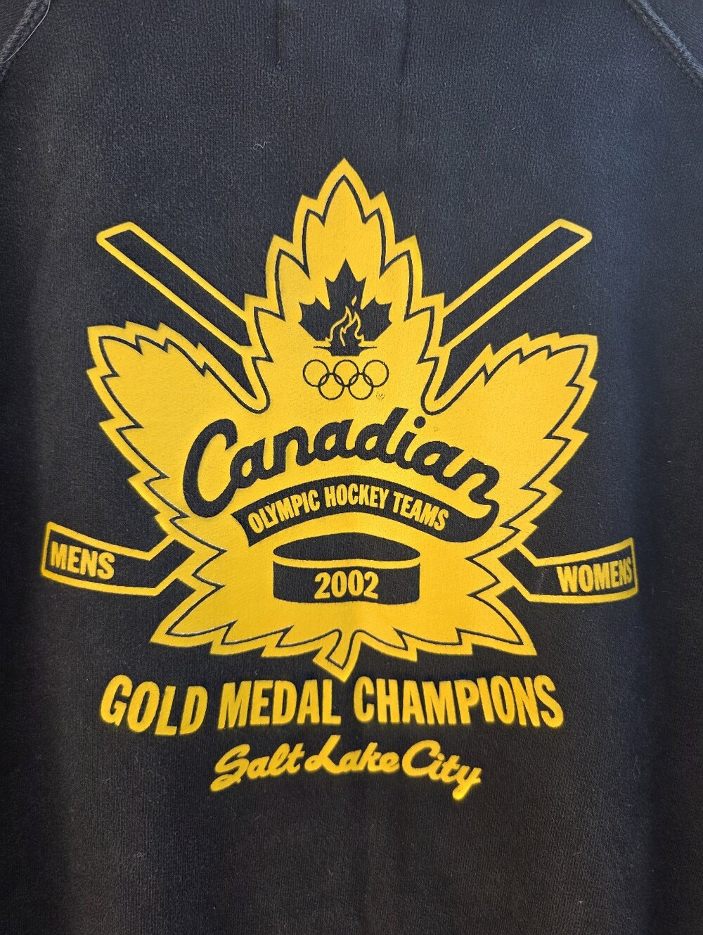 Vintage Roots Canada Salt Lake City Winter Olympics Hockey Zip Up Sweater Large - Picture 7 of 8
